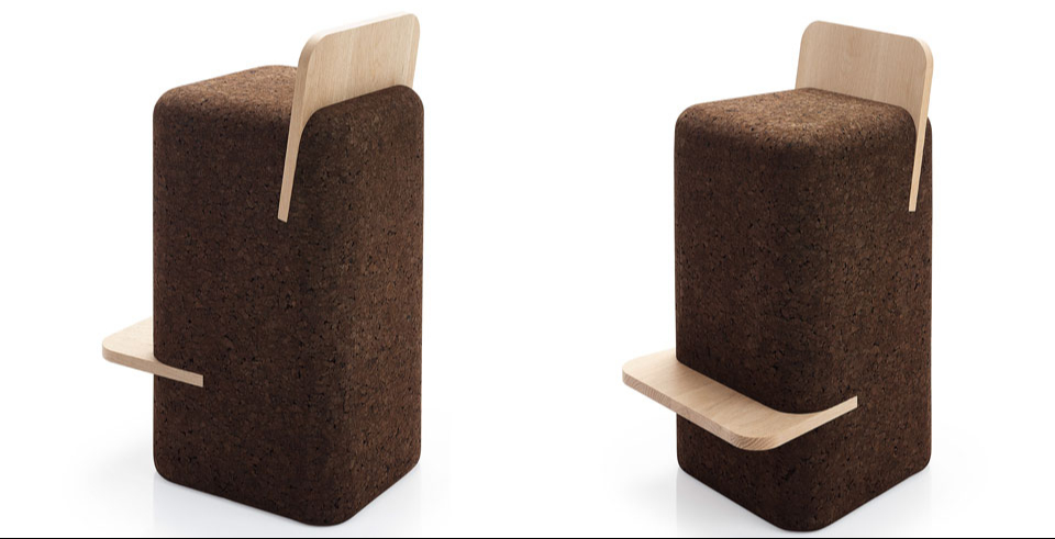 Cut high stool by Toni Grilo for Blackcork
